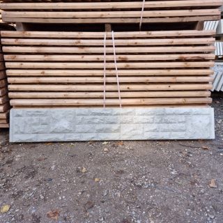 12" Rock Face Gravel Board 6ft length Plinth